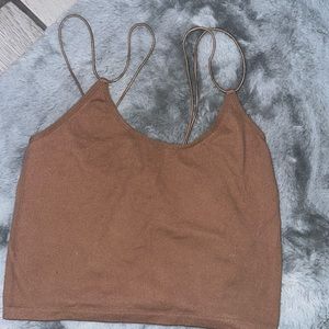 Rose gold colored crop!!